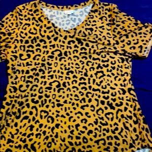 Xl leopard print LLR shirt nwot